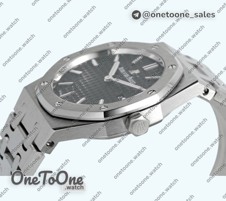 Реплика часов Audemars Piguet Royal Oak Lady 33mm Stainless steel Top-tier Копия один в один Black Dial Stainless steel Bracelet ETA Quartz