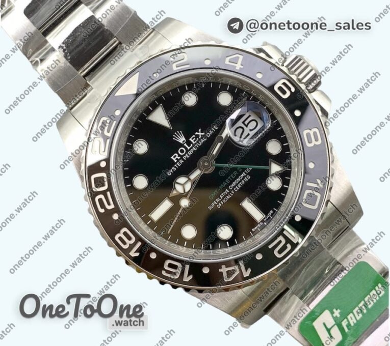 Реплика часов Rolex T Master II 116710 LN 904L Stainless steel Top-tier Копия один в один on Oyster Bracelet C+F CHS