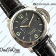 Реплика часов Panerai PAM1312 W Top-tier Копия один в один Black Dial on Black Leather Strap P.9010 Clone
