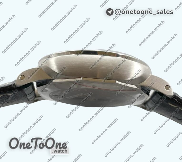 Реплика часов Panerai PAM1312 W Top-tier Копия один в один Black Dial on Black Leather Strap P.9010 Clone