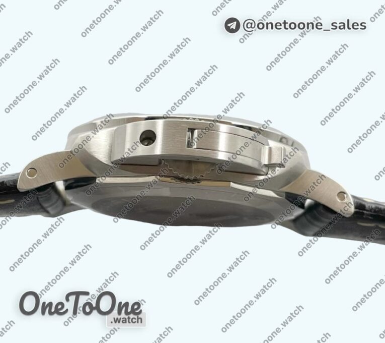Реплика часов Panerai PAM1312 W Top-tier Копия один в один Black Dial on Black Leather Strap P.9010 Clone
