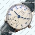 Реплика часов Iwc Portuguese IW358304 Top-tier Копия один в один Stainless steel White Dial Blue Markers Blue Leather Strap