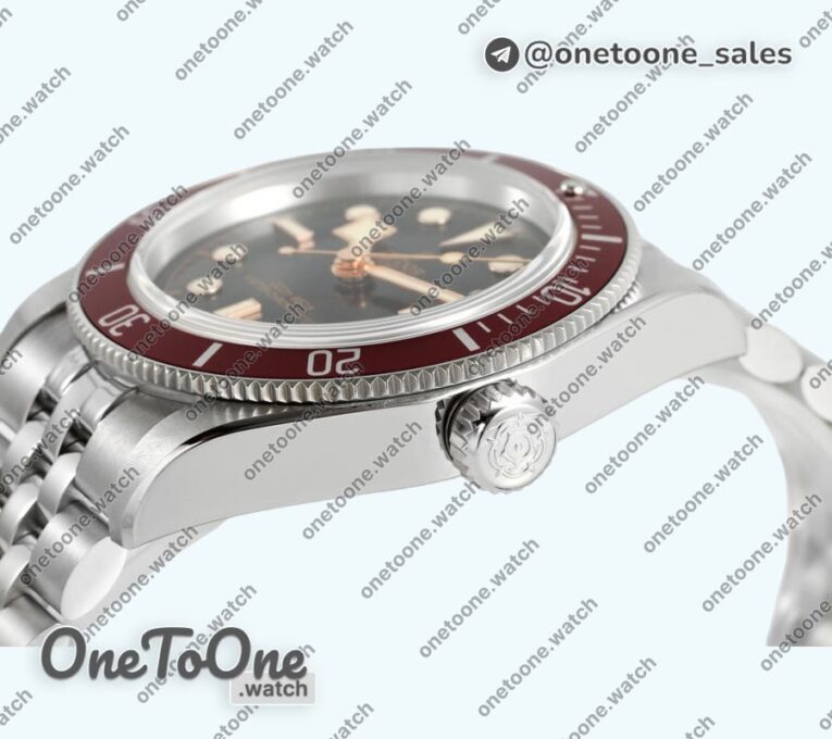 Реплика часов Tudor Heritage Black Bay Shield Top-tier Копия один в один Red Bezel Jubilee Bracelet