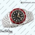 Реплика часов Tudor Heritage Black Bay Shield Top-tier Копия один в один Red Bezel Jubilee Bracelet