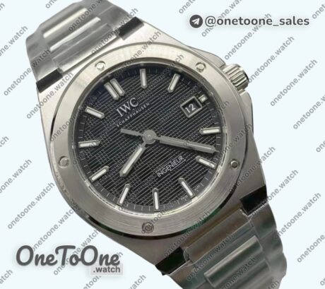 Реплика часов Iwc Ingenieur IW328901 Automatic Stainless steel Black Dial Bracelet V7F