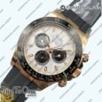 Реплика часов Rolex Daytona 116515 Rose gold Top-tier Копия один в один Meteorite Dial on Oysterflex Rubber Strap Gold Factory