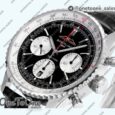 Реплика часов Breitling Navitimer B01 Chrono 43mm Stainless steel Black Dial Leather Strap BLS