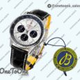 Реплика часов Breitling Navitimer B01 Chrono 43mm Stainless steel Silver Dial Leather Strap BLS