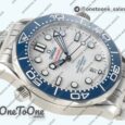 Реплика часов Omega Seamaster Diver 300M Tokyo 2020 Top-tier Копия один в один Blue Ceramic Bezel White Dial Bracelet