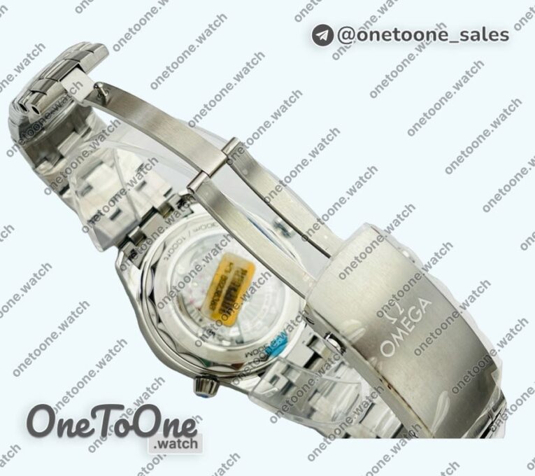 Реплика часов Omega Seamaster Diver 300M Tokyo 2020 Top-tier Копия один в один Blue Ceramic Bezel White Dial Bracelet