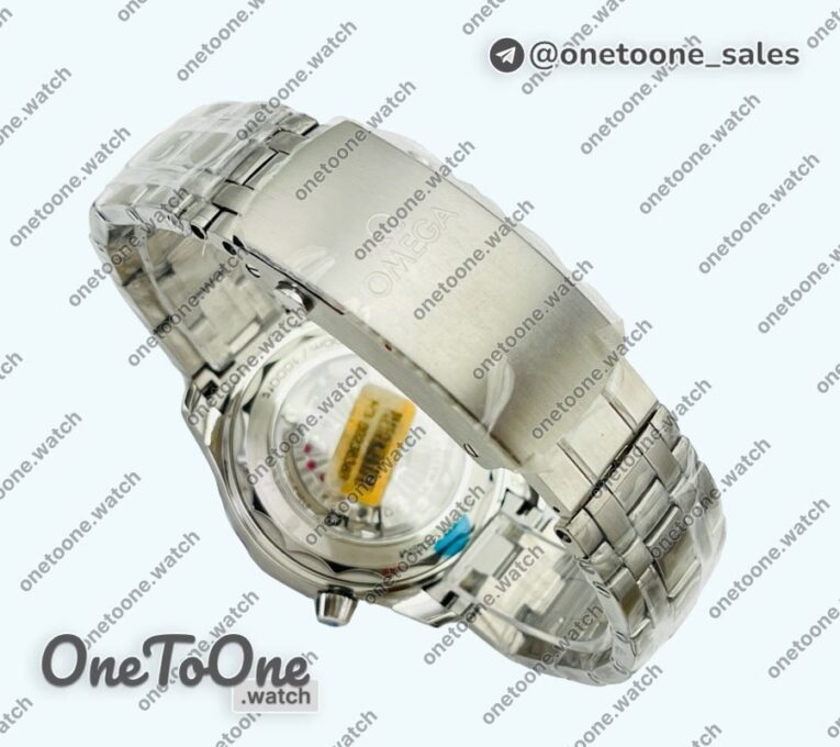 Реплика часов Omega Seamaster Diver 300M Tokyo 2020 Top-tier Копия один в один Blue Ceramic Bezel White Dial Bracelet