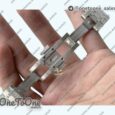 Реплика часов Audemars Piguet Royal Oak 37mm 15450 Stainless steel Top-tier Копия один в один Diamonds Bezel Black Textured Dial on Stainless steel Bracelet
