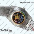 Реплика часов Rolex DayDate 40 Stainless steel Top-tier Копия один в один 904L Steel Black Dial Stick Marker on President Bracelet V5 (Увеличенный вес)