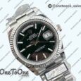Реплика часов Rolex DayDate 40 Stainless steel Top-tier Копия один в один 904L Steel Black Dial Stick Marker on President Bracelet V5 (Увеличенный вес)