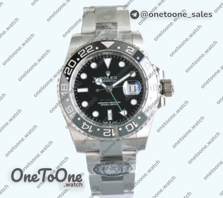 Реплика часов Rolex T Master II 126710GRNR Black/Grey Bezel 904L Stainless steel Top-tier Копия один в один Oyster Bracelet DD3285 CHS