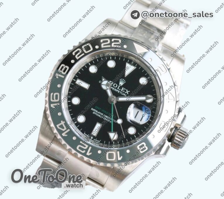Реплика часов Rolex T Master II 126710GRNR Black/Grey Bezel 904L Stainless steel Top-tier Копия один в один Oyster Bracelet DD3285 CHS