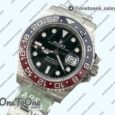 Реплика часов Rolex T-Master II V2 126710 BLRO Blue/Red Ceramic Top-tier Копия один в один Black Dial on Jubilee Bracelet CHS