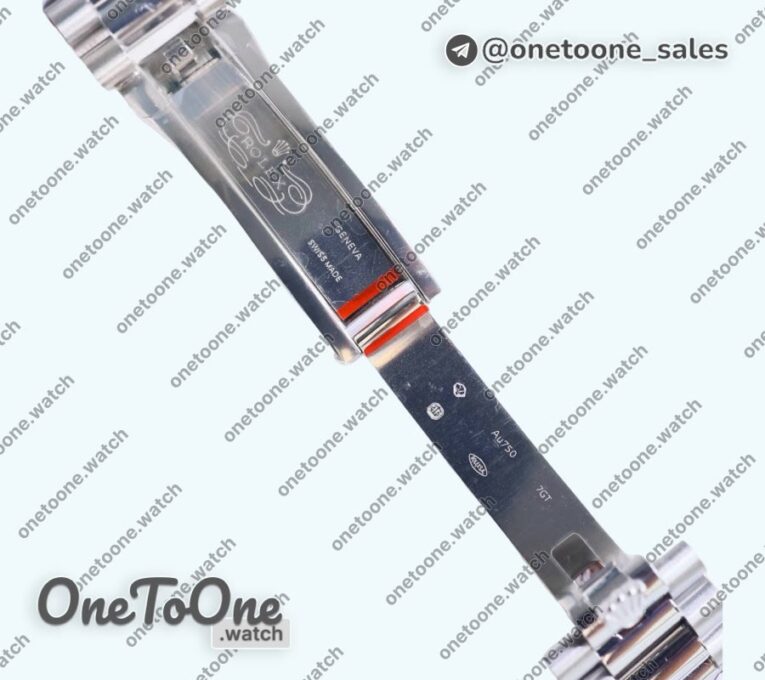 Реплика часов Rolex DayDate 40 Stainless steel Top-tier Копия один в один 904L Steel Blue Dial Roman Marker on President Bracelet V5 (Увеличенный вес)