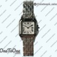 Реплика часов Cartier Panthère Secrete Ladies 27mm Stainless steel Top-tier Копия один в один White Dial Stainless steel Bracelet Ronda Quartz