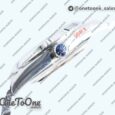 Реплика часов Rolex DayDate 40 Stainless steel Top-tier Копия один в один 904L Steel Ice Blue Dial Crystal Marker on President Bracelet V5 (Увеличенный вес)
