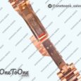 Реплика часов Rolex DayDate 40 Rose gold Top-tier Копия один в один 904L Steel Meteorite Dial Crystal Marker on President Bracelet V5 (Увеличенный вес)