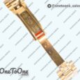 Реплика часов Rolex DayDate 40 Yellow gold Top-tier Копия один в один 904L Steel Green Dial Roman Marker on President Bracelet V5 (Увеличенный вес)