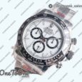 Реплика часов Rolex Daytona 126500 Top-tier Копия один в один 904L Steel White Dial on Stainless steel Bracelet