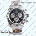 Реплика часов Rolex Daytona 126509 Top-tier Копия один в один Black/Silver Dial on Stainless steel Bracelet (Увеличенный вес)