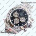 Реплика часов Rolex Daytona 126509 Top-tier Копия один в один Black/Silver Dial on Stainless steel Bracelet (Увеличенный вес)