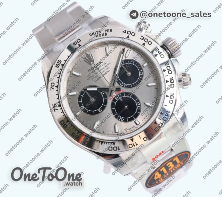 Реплика часов Rolex Daytona 126509 Top-tier Копия один в один Gray/Black Dial on Stainless steel Bracelet (Увеличенный вес)