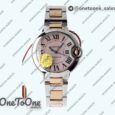 Реплика часов Cartier Ballon Bleu 33mm Stainless steel/Rose gold Top-tier Копия один в один MOP Dial Stainless steel Bracelet