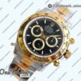 Реплика часов Rolex Daytona 126503 Top-tier Копия один в один Black Dial on Stainless steel/Yellow gold Braclet (Увеличенный вес)
