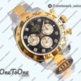 Реплика часов Rolex Daytona 126503 Top-tier Копия один в один Black/Yellow gold Dial Diamonds Marker on Stainless steel/Yellow gold Braclet (Увеличенный вес)