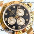 Реплика часов Rolex Daytona 126503 Top-tier Копия один в один Black/Yellow gold Dial Diamonds Marker on Stainless steel/Yellow gold Braclet (Увеличенный вес)