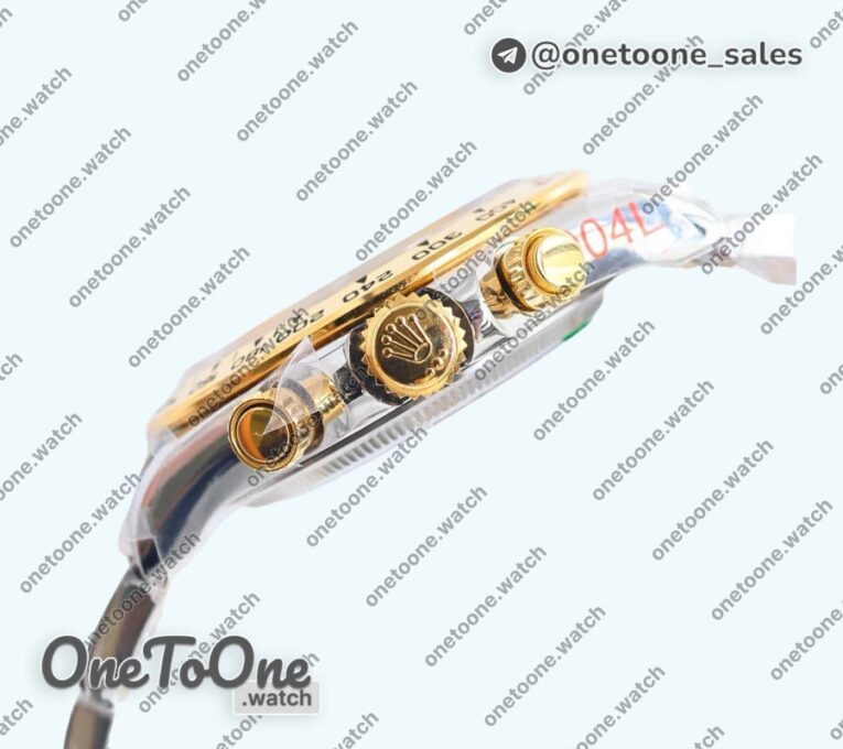 Реплика часов Rolex Daytona 126503 Top-tier Копия один в один Black/Yellow gold Dial Diamonds Marker on Stainless steel/Yellow gold Braclet (Увеличенный вес)