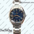 Реплика часов Omega Aqua Terra 150M Stainless steel Top-tier Копия один в один Blue Wave Textured Dial on Stainless steel Bracelet