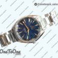 Реплика часов Omega Aqua Terra 150M Stainless steel Top-tier Копия один в один Blue Wave Textured Dial on Stainless steel Bracelet