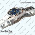 Реплика часов Omega Aqua Terra 150M Stainless steel Top-tier Копия один в один Blue Wave Textured Dial on Stainless steel Bracelet