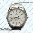 Реплика часов Omega Aqua Terra 150M Stainless steel Top-tier Копия один в один White Textured Dial on Stainless steel Bracelet