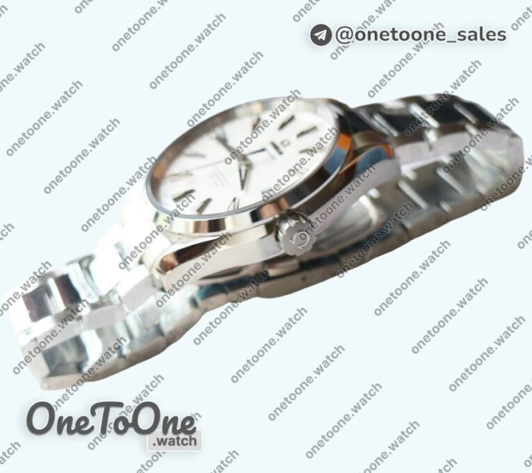 Реплика часов Omega Aqua Terra 150M Stainless steel Top-tier Копия один в один White Textured Dial on Stainless steel Bracelet