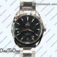 Реплика часов Omega Aqua Terra 150M Master Chronometers Top-tier Копия один в один Black Dial on Stainless steel Bracelet