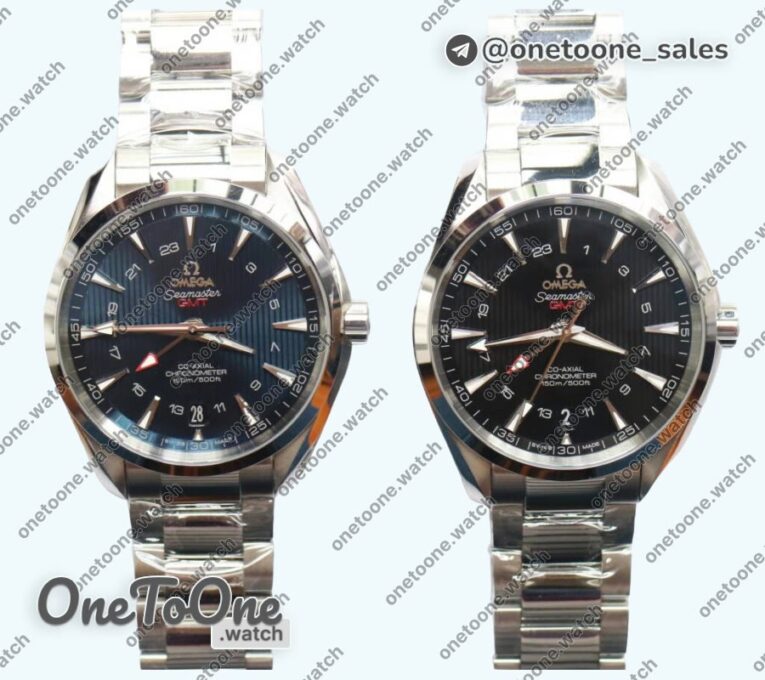 Реплика часов Omega Aqua Terra 150M T Stainless steel Black&Blue Dials on Bracelet