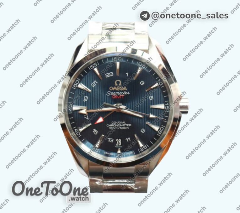 Реплика часов Omega Aqua Terra 150M T Stainless steel Black&Blue Dials on Bracelet
