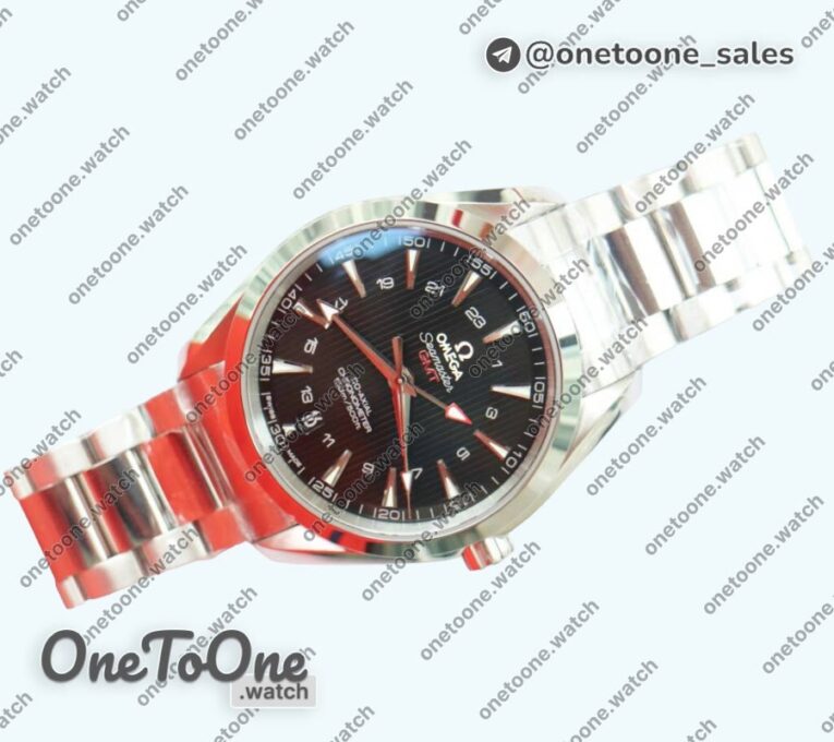 Реплика часов Omega Aqua Terra 150M T Stainless steel Black&Blue Dials on Bracelet