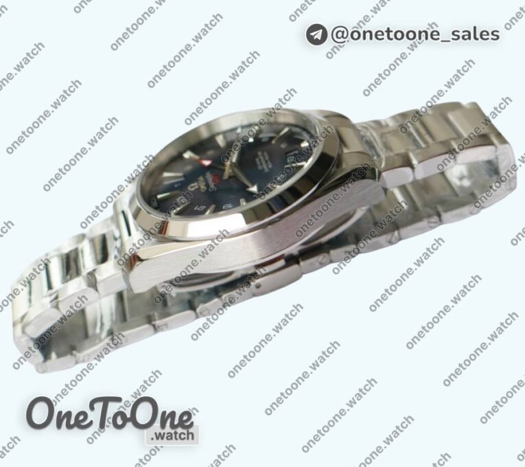 Реплика часов Omega Aqua Terra 150M T Stainless steel Black&Blue Dials on Bracelet