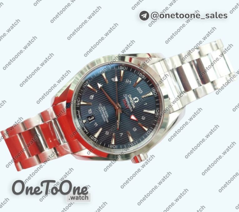 Реплика часов Omega Aqua Terra 150M T Stainless steel Black&Blue Dials on Bracelet