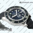 Реплика часов Blancpain Fifty Fathoms 5008-11B40-52A Stainless steel Top-tier Копия один в один Blue Dial on Sail-canvas Strap