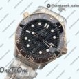 Реплика часов Omega Seamaster Diver 300M Rose gold/Stainless steel Ceramic Bezel Top-tier Копия один в один Black Dial on Bracelet J