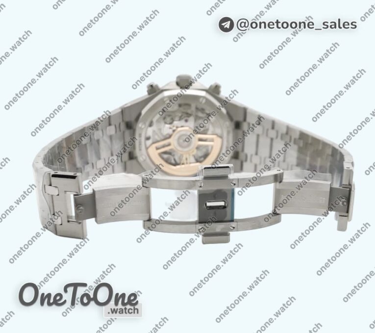 Реплика часов Audemars Piguet Royal Oak Chrono 26240 Stainless steel Top-tier Копия один в один Black Dial on Stainless steel Bracelet