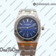 Реплика часов Audemars Piguet Royal Oak 15202 39mm Titanium Top-tier Копия один в один Blue Textured Dial on Stainless steel Bracelet